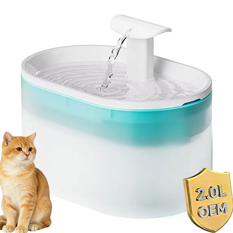 Ultra-Quiet Automatic Cat Water Fountain 2.1L - Fresh Flow for Healthy Pets